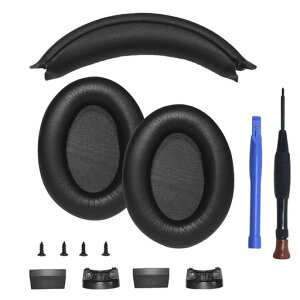 AdhiperWH-1000XM3�C���[�p�b�h+�w�b�h�o���h�J�o�[�A�N�Z�T���[�C���L�b�gforSonyWH-1000XM3�w�b�h�Z�b�g�^���p�N�����U�[�����C���[�p�b�h(�u���b�N)
