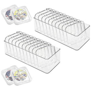 siawadeky �ʃo�b�W�P�[�X �o�b�W�{�b�N�X 24�� �������P�[�X ���� ���h�~ �h�o �h�� 75mm�܂ł̃o�b�W�Ή� �f�B�X�v���C�P�[�X ���[ �r�[�Y �W���G���[ ���[�{�b�N�X2�t��