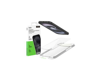 BelkiniPhone16/15/14Pro�Ή�UltraGlass2Lite���˖h�~�ی�t�B�����K���X�t�B����0.29mm�w��E��U�h�~�R�ۉ��H���ǎ��t���K�C�h�t��OVA273qc