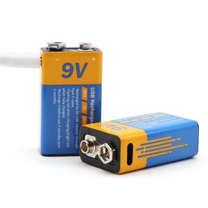 SZEMPTY9V���`�E���[�d���d�r650mAh���e��6F22USB�[�d�o�b�e���[2�{�Z�b�g�^�C�vC�[�d�P�[�u���t���}���[�d1.5����...