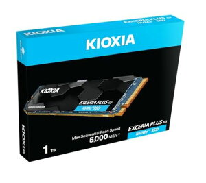 KIOXIAEXCERIAPLUSG3SSD1TB-M.22280PCIeGen44.0NVMe1.4�ǂݎ��/�������ݑ��x�ő�5000/3900MB/�b�����h���C�u�m�[�g�u�b�N/�m�[�g�p�\�R���f�X�N�g�b�vPC