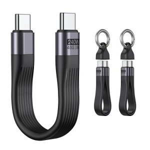 VAFOTON 240W USB4.0�Ή� USB C�P�[�u��(2�{�Z�b�g)13cm ���Z ���t�� �����^�ѕ֗� PD3.1�}���[�d 8K60Hz�f���o�� 40Gbps�����f�[�^�]�� Thunderbolt3/4�Ή� 1Phone16 15 MaBook