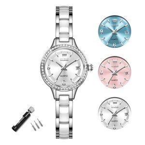 OLEVS �r���v���f�B�[�X 30M�h�� �A�i���O �������Ŏ��v ���t �V���o�[�X�e�����X�o���h�u���X���b�g �z���C�g������