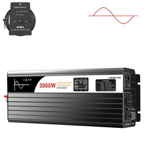 3000W�������g�C���o�[�^�[DC48V��AC100V�ϊ���u�ԍő�6000W�Ԃ���ƒ�p�d�����d���E�⏕�d���ɖh�Б��z�����dLED�f�B�X�v���[����(DC48V(�͈�40V-60V)3000W)