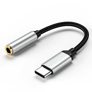 USB-C�C���z���W���b�N�ϊ�3.5mm�ϊ��^�C�vc�u���b�N/�V���o�[�O���[�݊���DAC����Hi-Fi����24bit/96KHz�n�C���]�����Ή��i�C���������P�[�u�����ʒ��ߒʘb���y�Đ��\IPhone16/15Galaxy