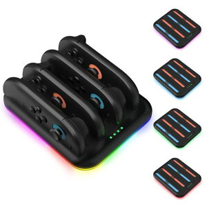 Switch2 Pro & 2����W���C�R���p �[�d�X�^���h �y2025�V�o��-3 in 1�z�V�^�W���C�R���p �R���g���[���[�[ �d �Ή� ���[ ��̌^ 3�䓯���[ �d�\�W���C�R���p �E/�� �}���[ �d�� LED�[�d�w�������c
