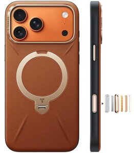 TORRASiPhone17ProMax�p�P�[�X�y�V���o���U�[�E�X�L���^�b�`�zOstandQ3���U�[�g�[��MagSafe�Ή������O�X�^���h360°��_��]�c�����Ή��}�O�l�b�g���ڊv�J�����R���g���[���{�^���ČR�K�i�ϏՌ�