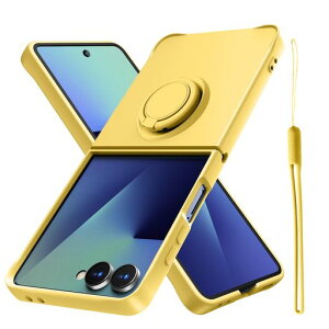 YDIHIHO �Ή� Galaxy Z Flip7 �p �P�[�X �V���R�� SC-55F �p ���^ �����O�t�� ���� �X���� �\�t�g �J�o�[ �ϏՌ� TPU �X�g���b�v�z�[�� �t�̃V���R�� �V���v�� �X�}�z�P�[�X �ϋv�� �X�^���h�@�\ �c