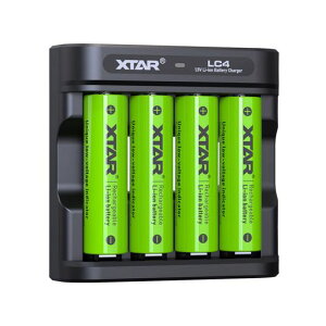 XTAR1.5V�P3�`���`�E���d�r��e��2700mWh�Ꭹ�R���d��4�{�P�O�d�r��LC4�[�d��̑g�ݍ��킹(�P3�d�r*4�{+LC4�[�d��)