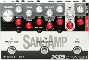 TECH21 SANSAMP �x�[�X�M�^�[ �G�t�F�N�^�[ DI XB DRIVER