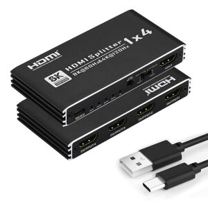 8K@60Hz HDMI ���z�� 1���� 4�o�� 4K@120Hz 1080P@240Hz HDMI 2.1 HDCP2.3 HDR 10+ VRR 48Gbps EDID Dolby Atmos/DTS-HD/ 7.1CH/ HDTV/Blu-Ray