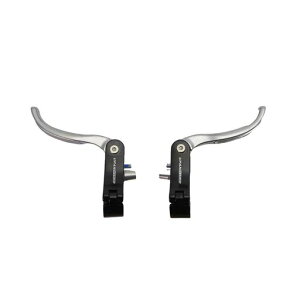 UPANBIKE���]�ԗp�ǉ��u���[�L���o�[�Z�b�g�A���~�j�E������22.2mm23.8mm���[�h�o�C�N�p(�V���o�[�J���[22.2mm)