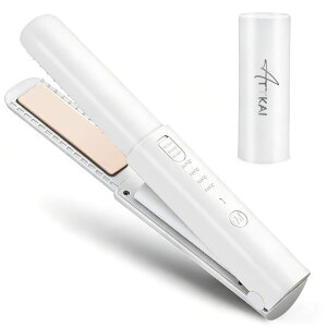 �y2026�V�o��zATTKAI �R�[�h���X�w�A�A�C���� 2WAY Type-C �[�d�� 5000mAh��e�� �w�A�A�C���� �R�[�h���X& �~�j 20mm�� 140°C~200°C 4�i�K���x�ݒ�\ 20s �}�����M �R�[�h���X �X�g���[�g �Z�b�g