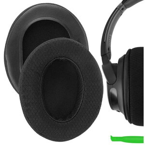 Geekria �C���[�p�b�h Comfort ���� �݊��� �p�b�h �\�j�[ Sony WH-CH700N, WH-CH710N, WH-CH720N �w�b�h�z���ɑΉ� �p�b�h �C���[/�C���[�J�b�v ���b�V���t�@�u���b�N(�u���b�N)