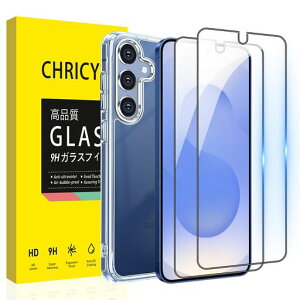 CHRICY �Ή� Galaxy S25 5G SC-51F �����K���X�t�B���� 2��+TPU�P�[�X 1��