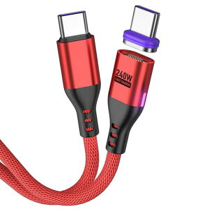 240W�Ή�16pin�}�O�l�b�g�[�d�P�[�u���y1M�z5A���}���[�d�f�[�^�]���A�_�v�^�t��USB-CtoType-CPD�P�[�u��Book/Pro/phone/Android���Ή����Ύ��C�h�o���E��(1m)