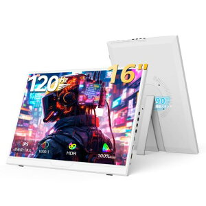 UPERFECT���o�C�����j�^�[16�C���`120Hz1920x1200IPS�����u���[���C�g�ጸ�y�ʔ��^�T�u���j�^�[�u���[�J�b�g�X�^���h����VESA�X�s�[�J�[����USBType-C/miniHDMI�ݑ�Ζ�