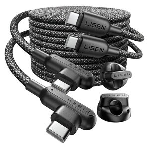 LISENUSBC&USBC�P�[�u���}���[�d2mUSBPD100W2�R�[�h�z���_�[�[�d�R�[�h�^�C�vc�P�[�u��L��480Mbps�f�[�^�]��Type-c�i�C�����҂݂�[�����с[�^�C�vciPhone1716