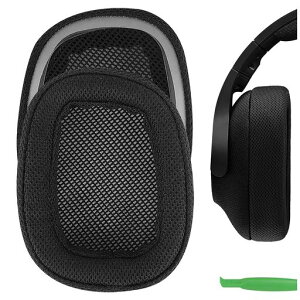 Geekria�C���[�p�b�h�݊����p�b�h���W�N�[��LogicoolG433/G233/GPRO�w�b�h�z���ɑΉ��C���p�b�h/�C���[�N�b�V����/�C���[�J�b�v(���b�V���t�@�u���b�N/�u���b�N)