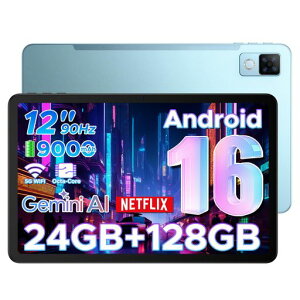 �yAndroid16�^�u���b�g12�C���`���o��zDOOGEEU12android16�^�u���b�g12�C���`Wi-F���f��GeminiAI8�R�AUnisocT725524GB+128GB+2TB�g��9000mAh90Hz