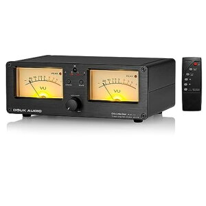 Douk Audio VU3 �f���A�� �A�i���O VU ���[�^�[, 2 �E�F�C �A���v/�X�s�[�J�[ �X�C�b�`, DB �p�l���f�B�X�v���C �I�[�f�B�I �X�C�b�`���[ �{�b�N�X