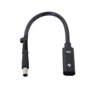 chenyang USB C - DC 20V 7.4x5.0mm PD 65W �[�d�P�[�u�� HP �m�[�g�p�\�R�� Type-C���� - DC 20V�o�͗p