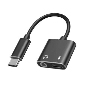 USB-Cto3.5mm�I�[�f�B�I�ϊ��A�_�v�^�[�L���C���z���ϊ��P�[�u��Type-C3.5mm�C���z���W���b�N�A�_�v�^�������y�Đ��}���[�di.Phone15Android�X�}�z�^�u���b�gPC�Ή��m�C�Y�L�����Z�����O