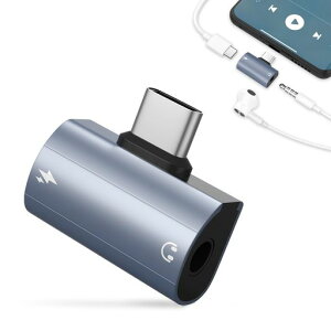 2in1�^�C�vC�C���z���ϊ��A�_�v�^3.5mm�C���z���W���b�N�ϊ�TypeC�yPD60W�}���[�d���Ȃ���C���z���^�C�vc�zUSB-Cto3.5mmType-C�ϊ����ʒ���24bit/96khz�𓋍�DAC�`�b�v����For