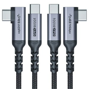 2 m USB C����USB C�P�[�u��100 W 2�{�AUSB 3.1�}���[�d�P�[�u��90�x20 V/5 A C�^PD���AiPhone 15/15 Plus/15 Pro/15 Pro Max/MacBook Pro 2022�ɓK�p