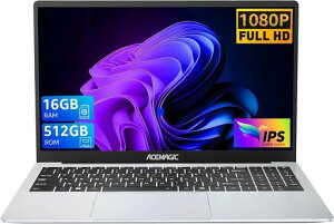 ACEMAGIC�m�[�g�p�\�R��15.6�C���`�m�[�gPC��12����-N97�ő�3.6GHz4C4T16GB������512GBM.2SSD�J�N�J�N�����Ȃ��t��HD1080P�p�\�R���m�[�gLaptop