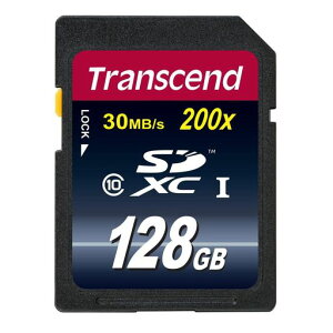 �����f��TranscendSDXC�J�[�h128GBClass10TS128GSDXC10