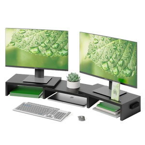 BONTEC �f���A�����j�^�[�X�^���h �ؐ� ��80~108cm�L�k �p�x���� �ω׏d40kg ����� �u���b�N