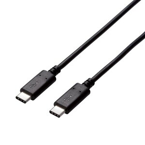 �G���R�� USB-C�P�[�u�� C-C 4m USB2.0 �F�ؕi USB Power Delivery�Ή� 5A�o�� �u���b�N U2C-CC5P40NBK