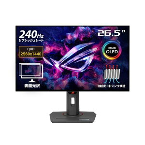 ASUS �L�@EL �Q�[�~���O���j�^�[ ROG Strix OLED XG27AQDMG (26.5�C���`/2560x1440/WOLED �L�@EL/240Hz/0.03ms(GTG)/99% DCI-P3/DisplayPort
