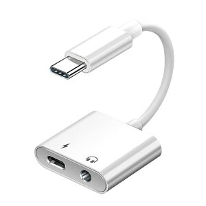 ALLVD�񍇈�USB-Cto3.5mm�C���z���A�_�v�^Type-C�w�b�h�t�H���ϊ��W���b�N�I�[�f�B�I�A�_�v�^���ϋv�ʘb/���ʒ���/���yMacBookAir/Pro/iPadPro/Android/Type-C�f�o�C�X