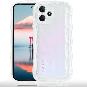 AVETUL Redmi 12 5G / Redmi Note 12R �Ή� �N���A �E�F�[�u �P�[�X �؍� ���˂��� ������� ���΂݂Ȃ� ���킢�� �\�t�gTPU ����~�� ���^ �y�� �X�g���b�v�z�[���t�� ���h�~ 12 5G/���h�~�[�m�[�g12R