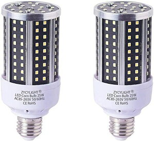 LED�R�[�����C�g�g�E�����R�V�^25WLED�d��E26����6000LM6000K150-200W���M�d�����������P�x�ȃG�l�������q�ɁE�[�ˁE���ԏ�E�ԌɁE�H��E�����K���[�W�ȂǂɑΉ�(�����F25W)2��