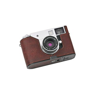CLChandmade�Ή�Fujix-half/Fujix-half��p�J�����P�[�X�J�����J�o�[�J�����o�b�O�{�v���w���v�{��+���^���x�[�X�v���[�g(MatteDarkBrown)