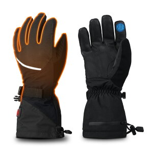 �d�M�O���[�u �o�C�N�p �d�M��� 7.4V/3000mAh�o�b�e���[�t�� �q�[�g�O���[�u ���g 3�i�K���x���� �X�}�z����\ �h����� �o�C�N�p��� PSE�F�؎擾�ς� �S�[�O�����C�p�[�t�� ���� �h�� �T�C