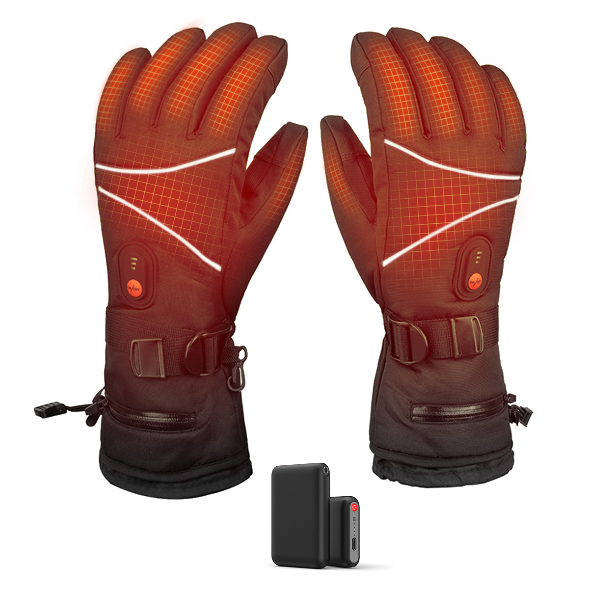 ⭐電熱手袋⭐電熱グローブ ヒーターグローブ テリー手袋 スキー手袋