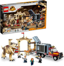 レゴ(LEGO) ジュラシック・ワールド おもちゃ 76948 恐竜 T-レックスとアトロキラプトルの大脱走 クリスマスプレゼント クリスマス 76948 ブロック プレゼント きょうりゅう トラック 男の子 女の子 8歳以上