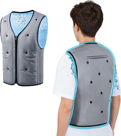 水冷服 メンズ 水の力だけで体を冷却 作業服 冷水服 電気&保冷剤不要 物理冷却 水冷ベスト -20℃冷す 夏用 ひんやりクーラー作業着 ウォーターベスト 接触冷感 釣り/農業/工事現場/スポーツ/アウトドアに適用 猛暑対策