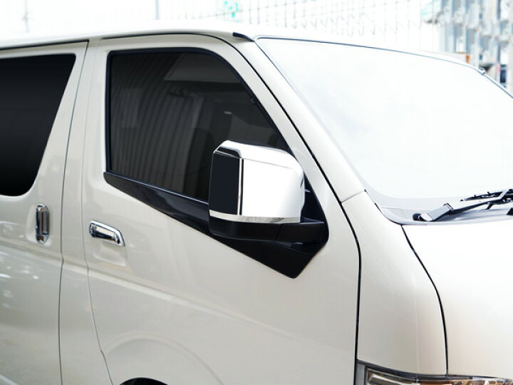 楽天市場】ハイエース 200系 メッキ ドアミラー 電動格納 6型 7型 純正  