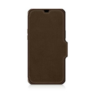 ��ITSKINS Hybrid Folio Leather for iPhone 13 Pro [Brown with real leather] AP2X-HYBRF-BNRL