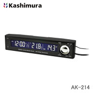 ＜郵送対応/時間指定不可/代引不可/他商品同梱不可＞カシムラ クロック・サーモ・ボルトメーター2 AK-214