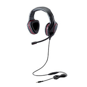 ���G���R�� �Q�[�~���O�w�b�h�Z�b�g/�����I�[�o�[�w�b�h/50mm�h���C�o/FPS����/���ˏグ���~���[�g�@�\/4�Ƀ�3.5mm/2.0m/�u���b�N HS-G50BK