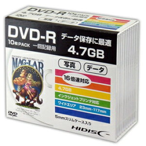y10P×5Zbgz HIDISC DVD-R f[^p5mmXP[X HDDR47JNP10SCX5