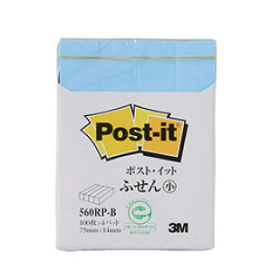 ��3M Post-it �|�X�g�C�b�g �Đ��� �ӂ��� �u���[ 3M-560RP-B