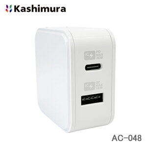 JV ^тɕ֗AC[d 2|[g(USB-A/USB Type-C ő30W) AC-048