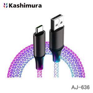 JV USB[dP[u 1.2m USB-AType-C C{[LED P[uŜN₩ɔĉoI AJ-636